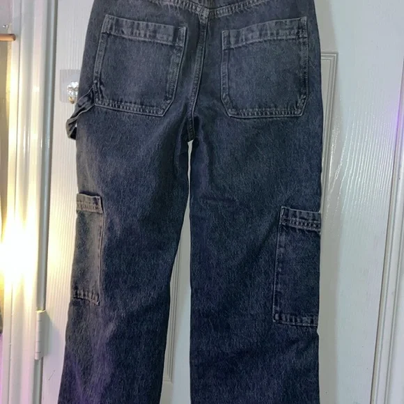 Arizona denim high rise baggy utility cargo jeans - Picture 6 of 8
